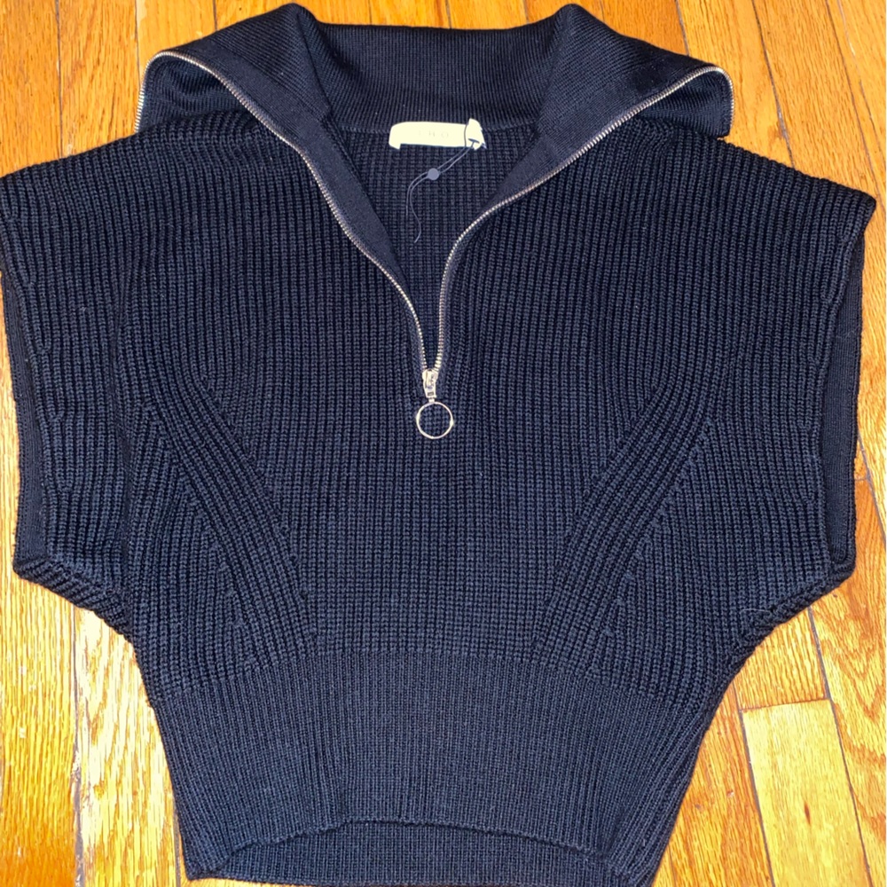 New IRO PARIS  Avona Zippered-Collar Sweater XS $395 - Picture 10 of 14